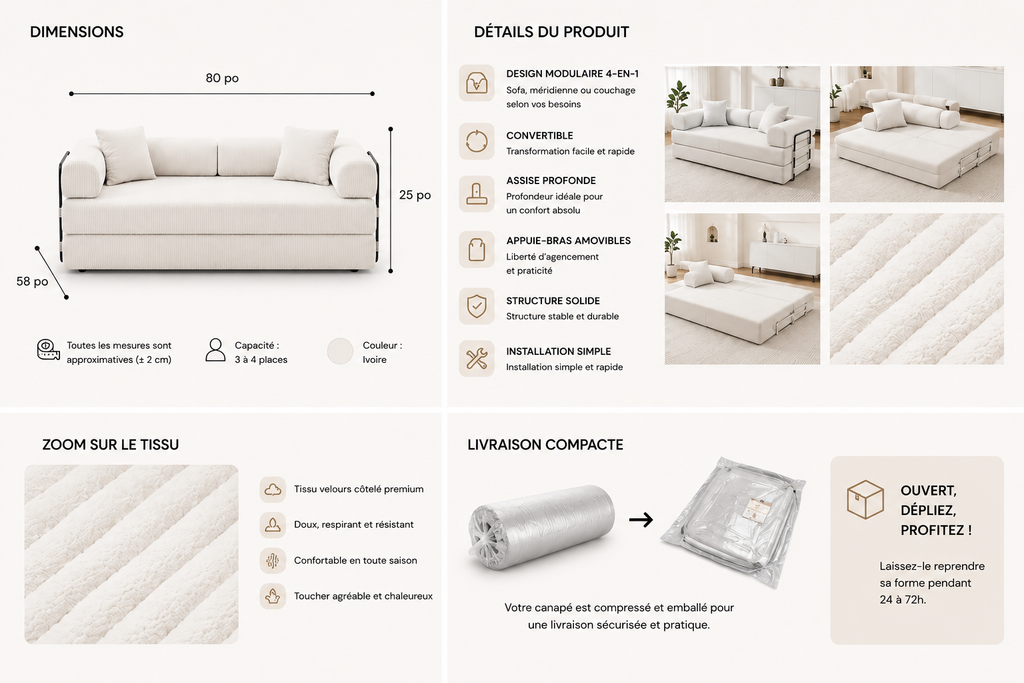 Canapé Nova Flex — Modulaire