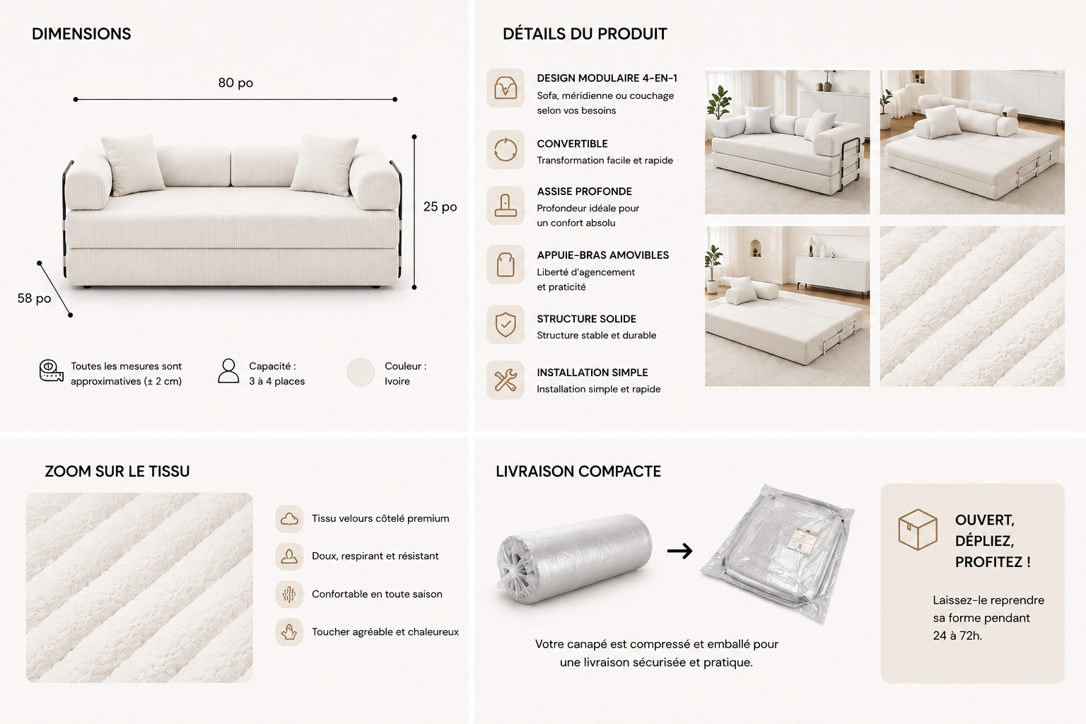 Canapé Nova Flex — Modulaire